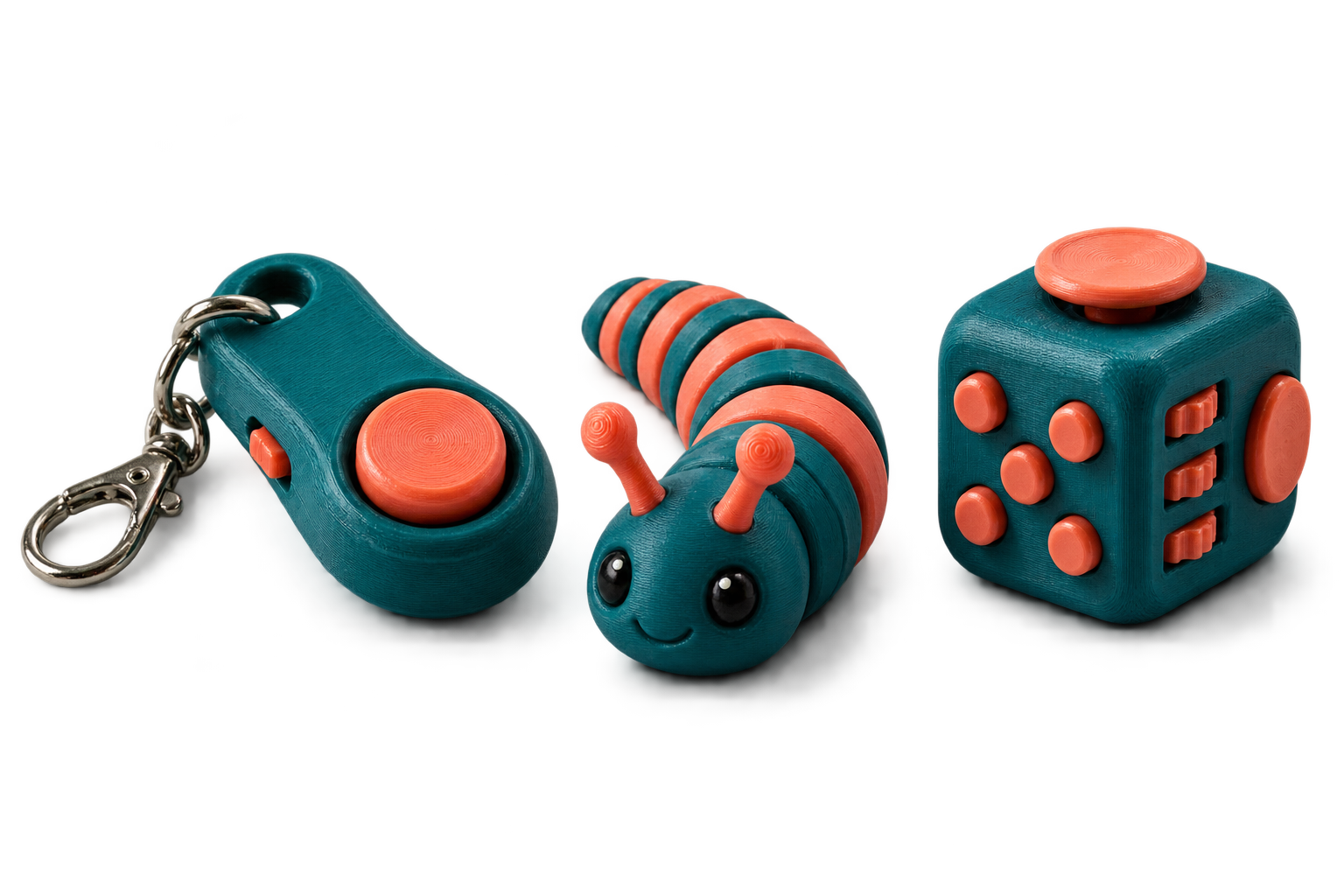 3DReimagined clicker and fidget toys